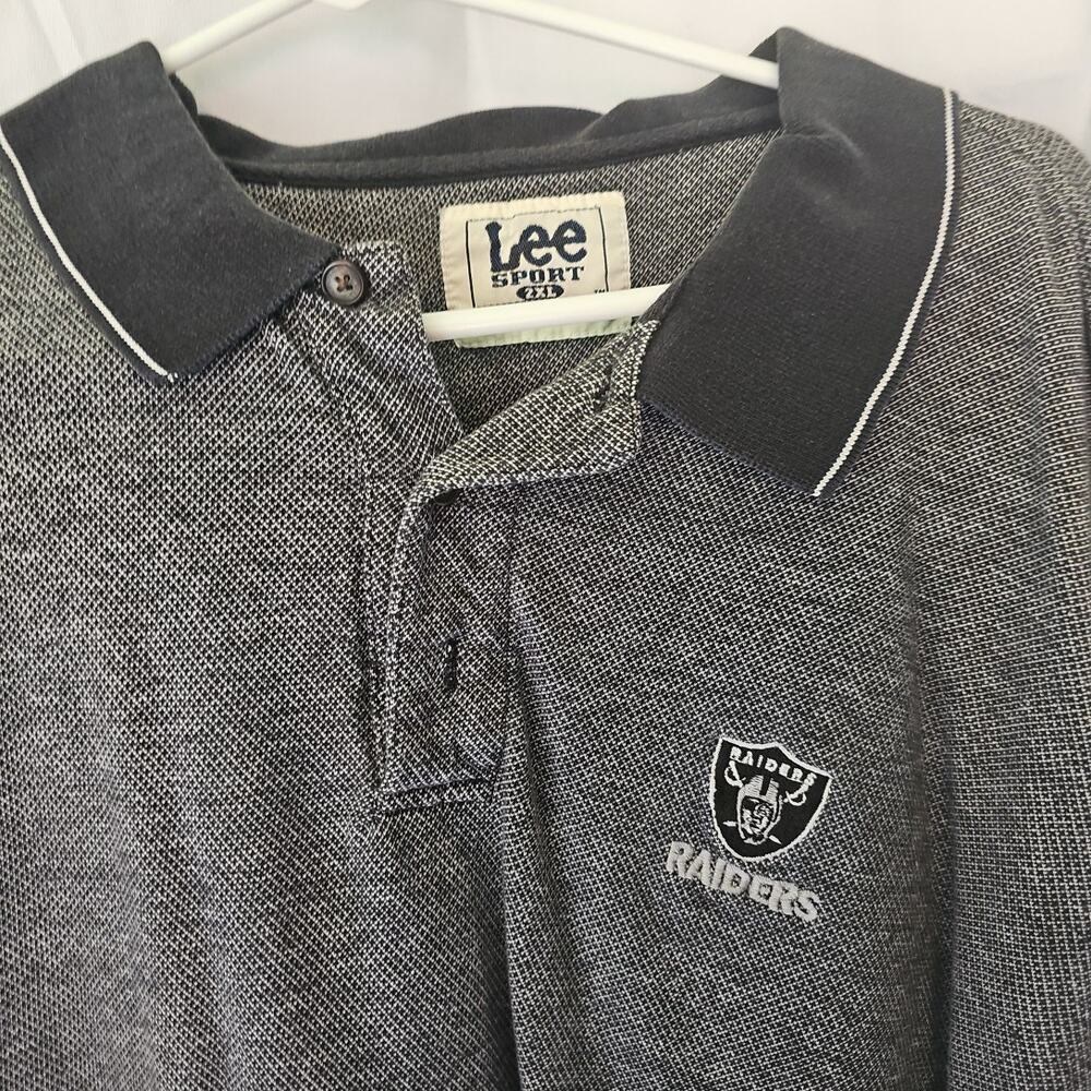 Raiders Lee Sport Golf Polo Gray‎ 2xl *read description* - Picture 6 of 9
